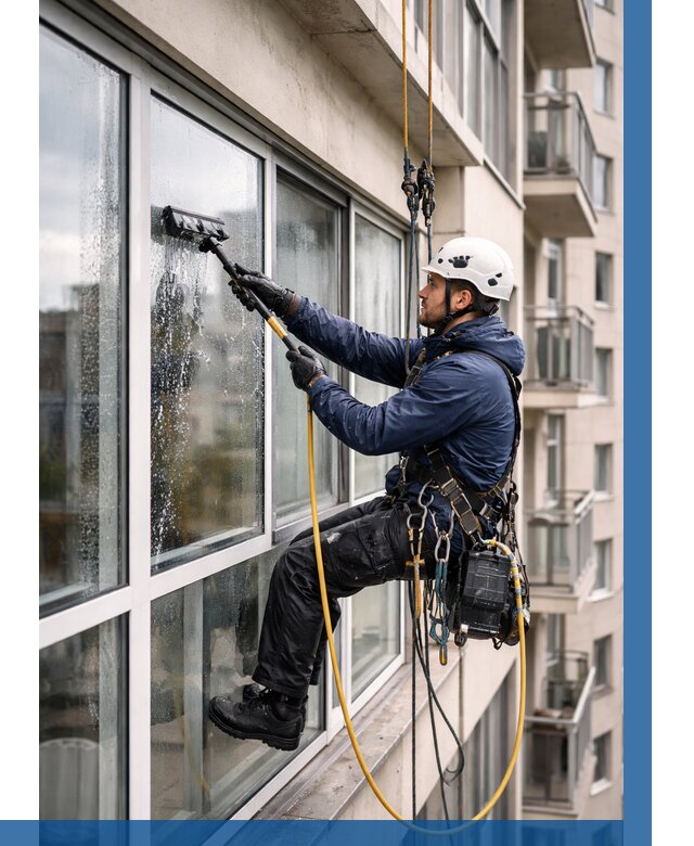 Мойка балконного остекления в Топках от 3547 р. | ВЫСОТНИК-Тпк