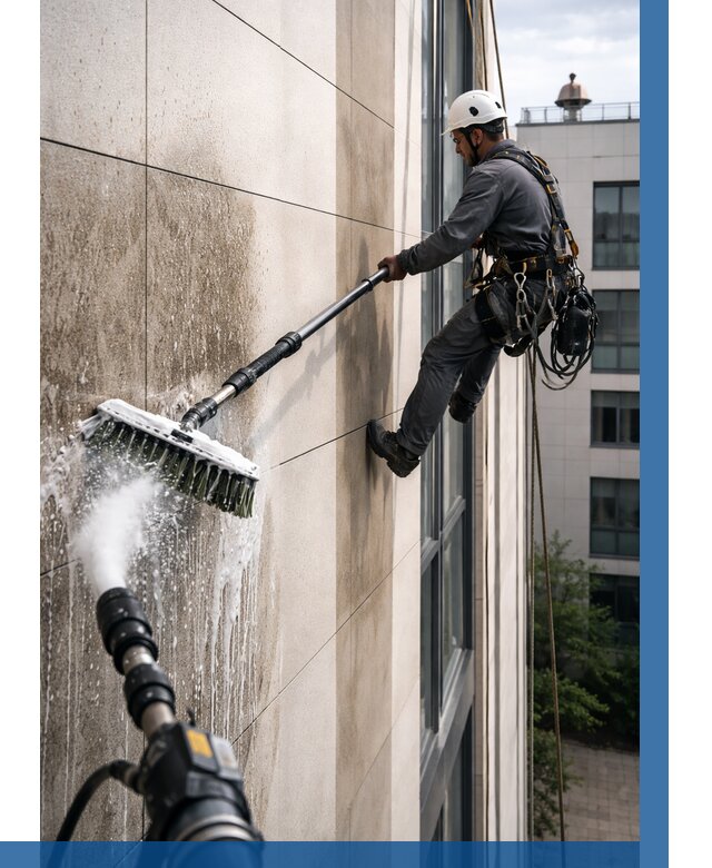 Мойка фасада из керамогранита в Топках от 304 р. | ВЫСОТНИК-Тпк