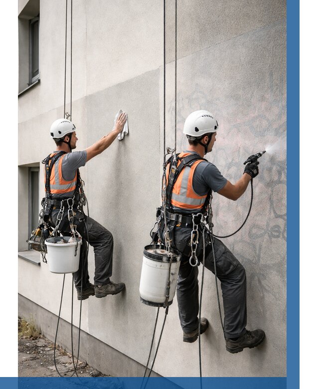 Антиграффити покрытие фасада в Топках от 608 р. | ВЫСОТНИК-Тпк