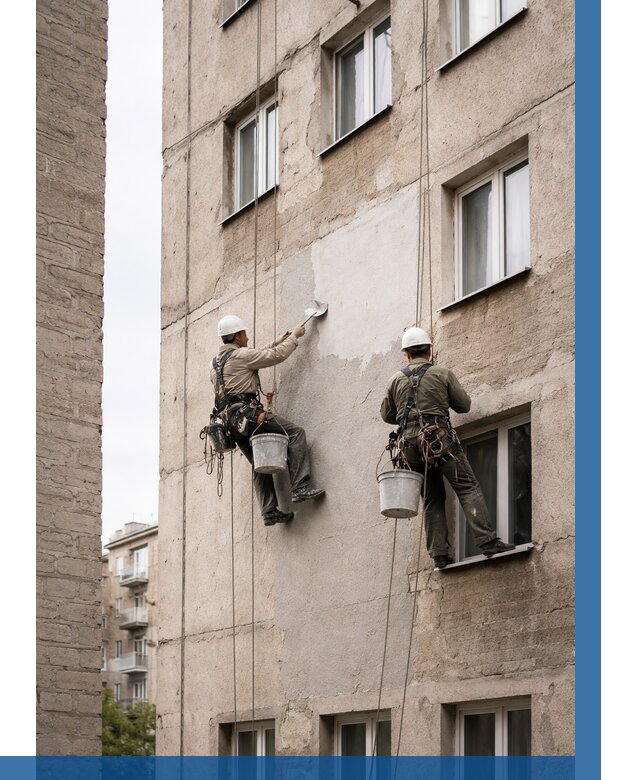 Косметический ремонт фасада в Топках от 1115 р. | ВЫСОТНИК-Тпк