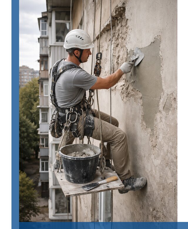 Восстановление фасадной штукатурки в Топках с гарантией качества