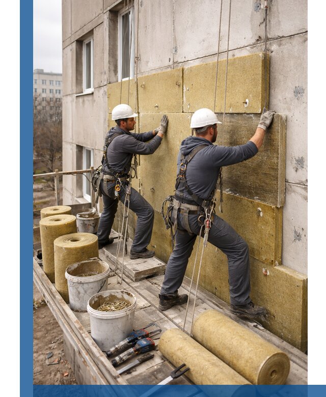 Утепление фасада минватой в Топках под ключ с гарантией