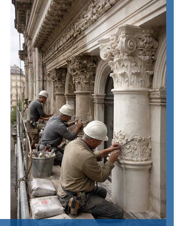 Реставрация фасадной лепнины в Топках от 2533 р. | ВЫСОТНИК-Тпк