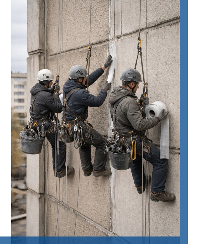 Ремонт межпанельных швов в Топках от 760 р. | ВЫСОТНИК-Тпк