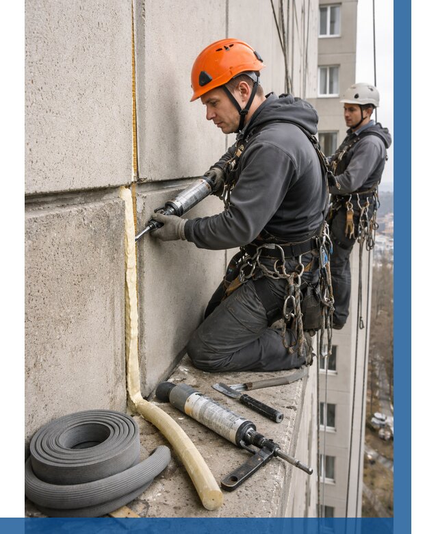 Теплый шов межпанельные швы в Топках от 709 р. | ВЫСОТНИК-Тпк