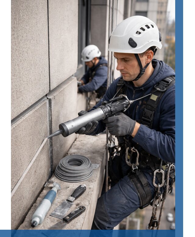 Герметизация деформационных швов фасада в Топках от 709 | ВЫСОТНИК-Тпк