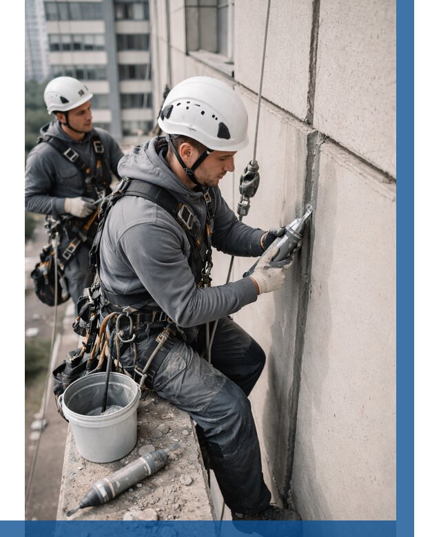 Ремонт деформационных швов здания в Топках от 1013 р. | ВЫСОТНИК-Тпк