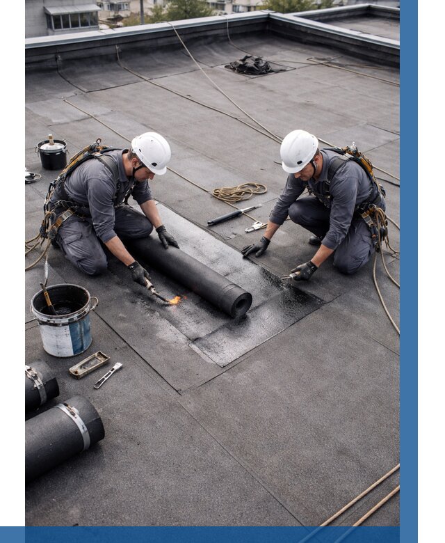 Ремонт мягкой кровли под ключ в Топках от 709 р. | ВЫСОТНИК-Тпк