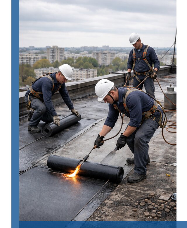 Ремонт наплавляемой кровли в Топках качественно и надежно