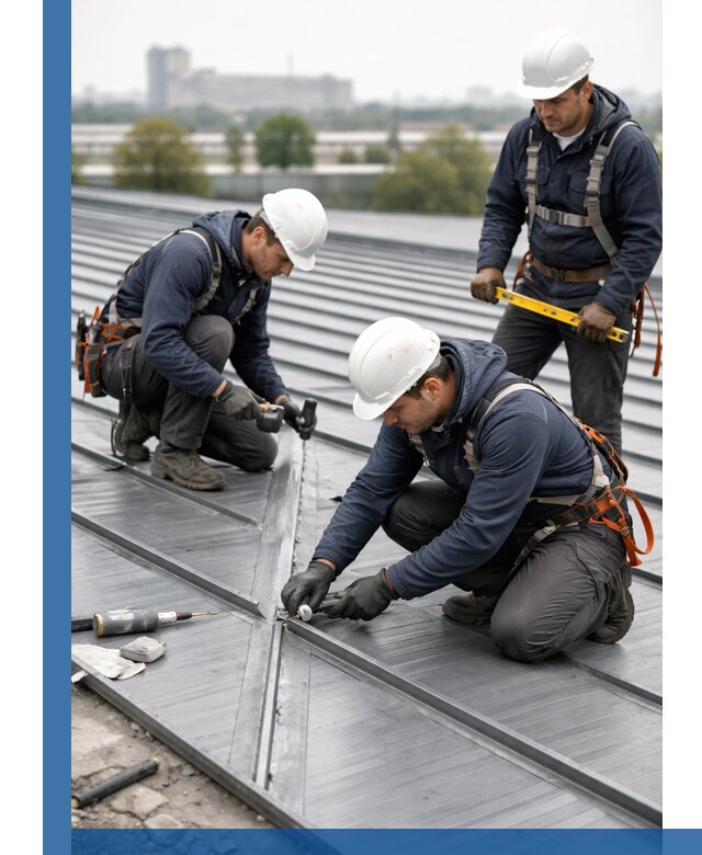 Ремонт фальцевой кровли в Топках срочно и качественно