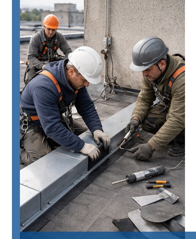 Ремонт кровельных примыканий в Топках профессионально