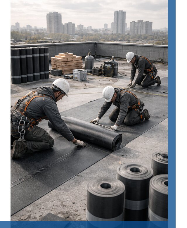 Монтаж мягкой кровли под ключ в Топках от 456 р. | ВЫСОТНИК-Тпк