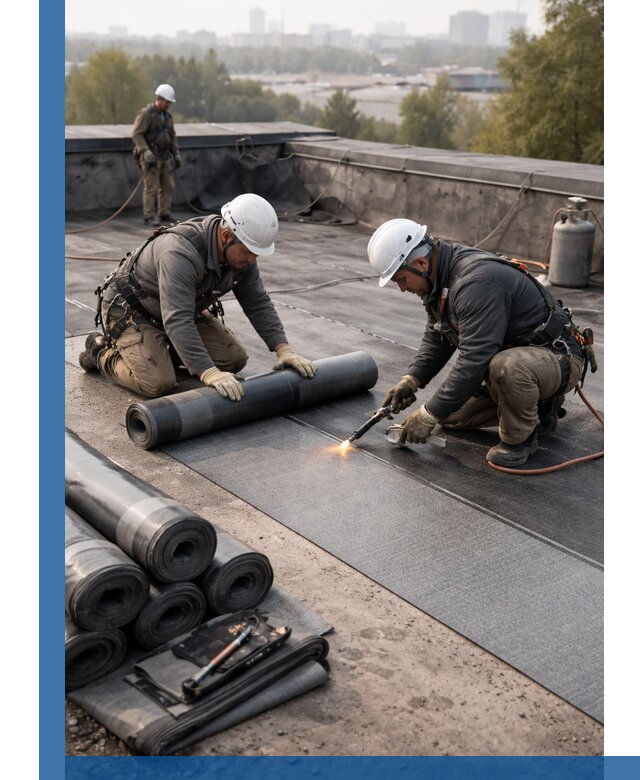 Монтаж мягкой кровли в Топках профессионально и надежно