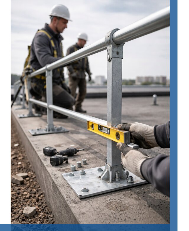 Монтаж кровельного ограждения в Топках от 1216 р. | ВЫСОТНИК-Тпк