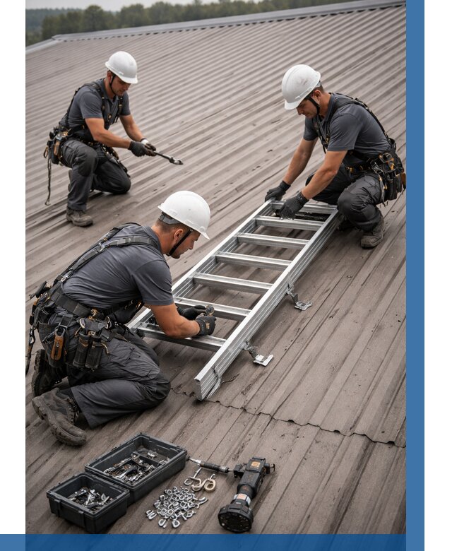 Монтаж кровельной лестницы в Топках от 4560 р. | ВЫСОТНИК-Тпк