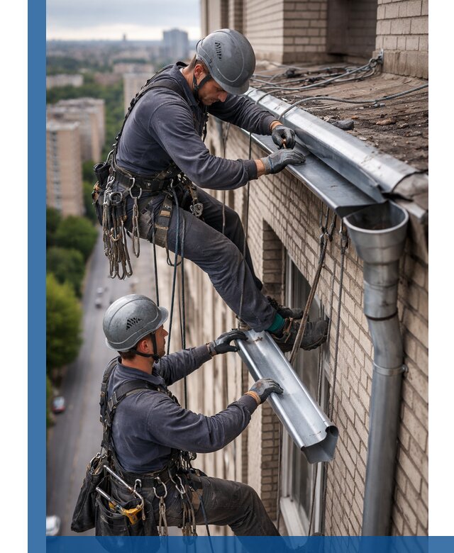 Ремонт водосточных желобов в Топках, быстро и качественно