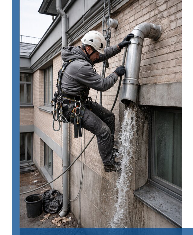 Профессиональная прочистка водосточных труб в Топках с гарантией