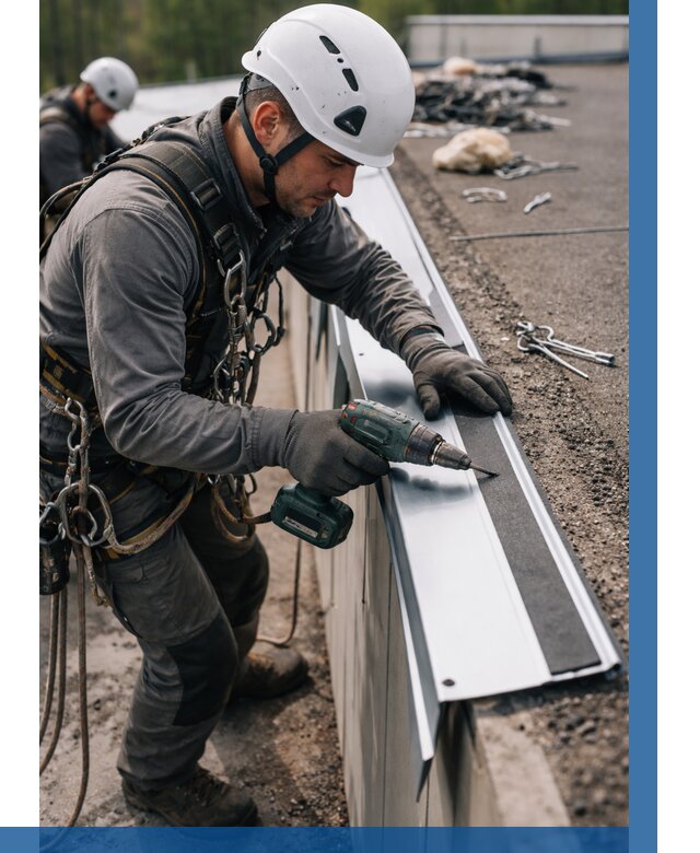 Монтаж капельника на кровле в Топках от 304 р. | ВЫСОТНИК-Тпк