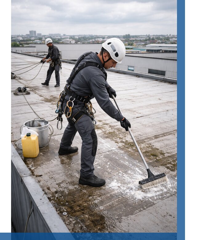 Очистка крыши по графику в Топках от 7600 р. | ВЫСОТНИК-Тпк