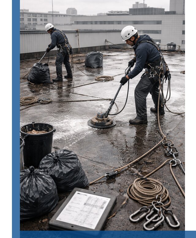 Плановая очистка кровли по графику в Топках для безопасности