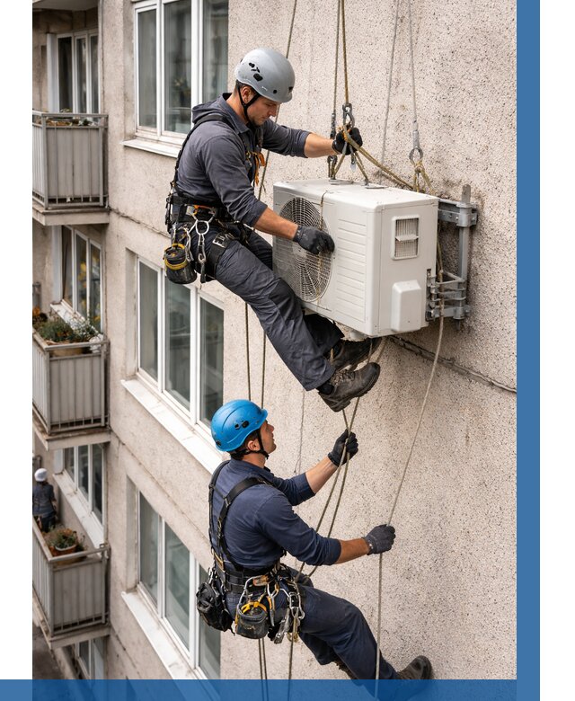 Перенос внешнего блока кондиционера в Топках от 9120 р.| ВЫСОТНИК-Тпк