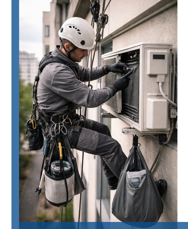 Обслуживание внешнего блока кондиционера в Топках профессионально