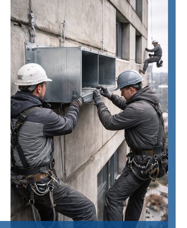 Монтаж вентиляционных коробов в Топках от 3040 р. | ВЫСОТНИК-Тпк