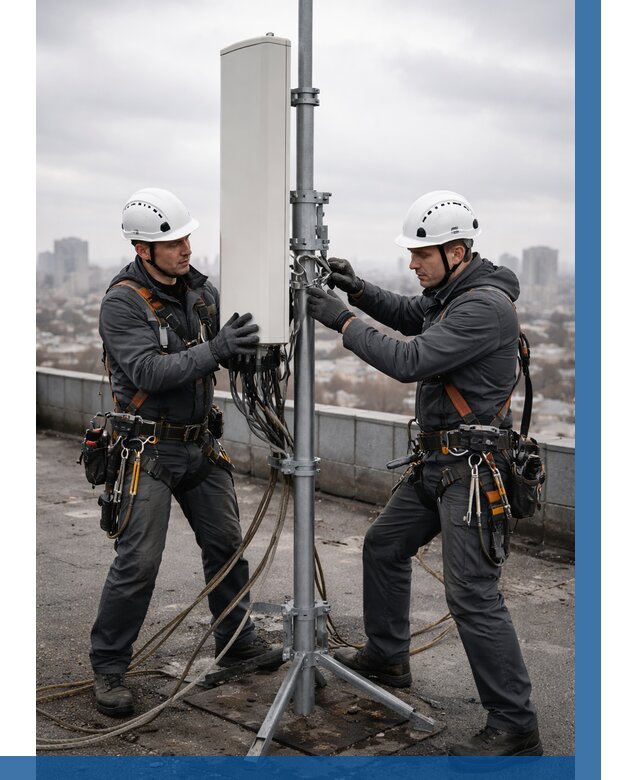 Монтаж антенн связи на крыше в Топках от 8613 р. | ВЫСОТНИК-Тпк