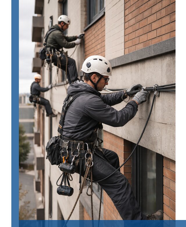 Крепление кабеля на фасаде монтаж и крепеж в Топках