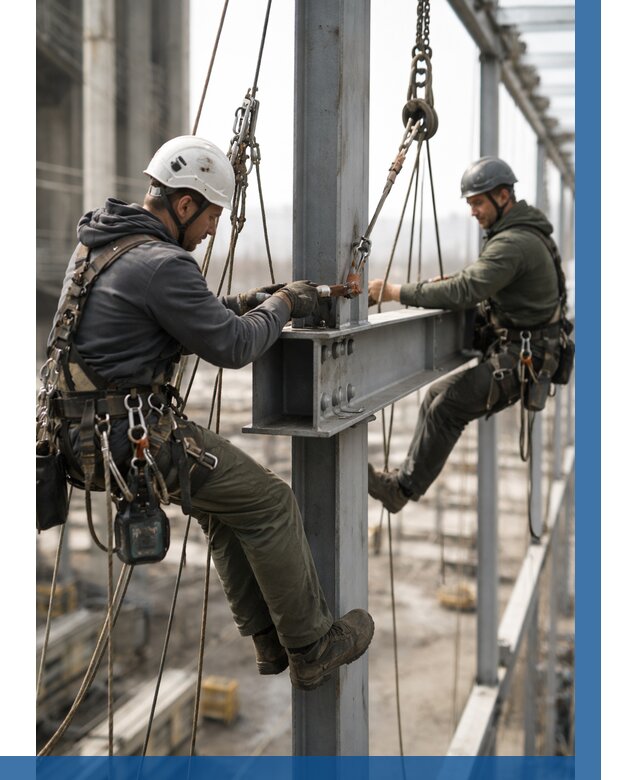 Монтаж металлоконструкций на высоте в Топках от 3547 р. | ВЫСОТНИК-Тпк
