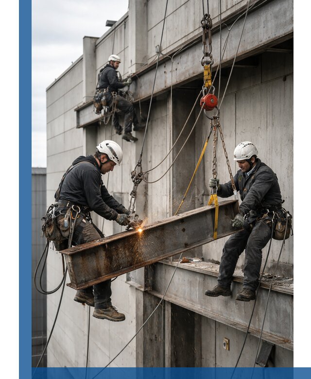 Демонтаж металлоконструкций на высоте в Топках под ключ