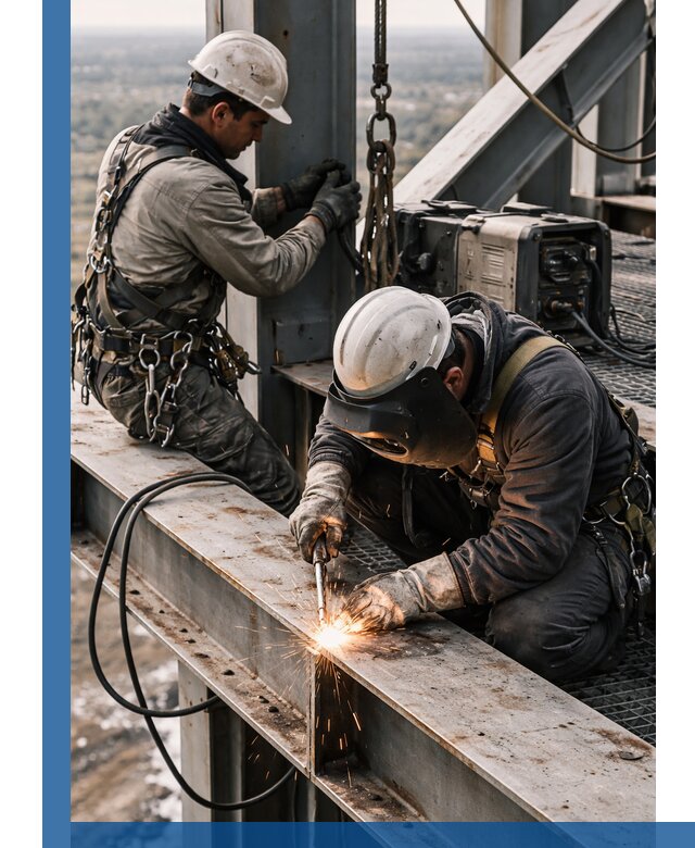 Высотные сварочные работы в Топках для промышленных объектов