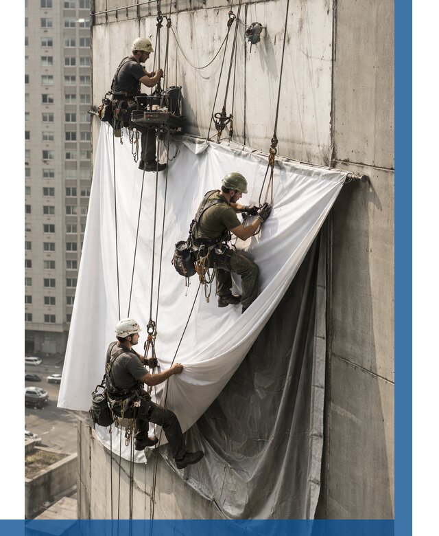 Замена баннерного полотна в Топках от 6586 р. | ВЫСОТНИК-Тпк—заказать