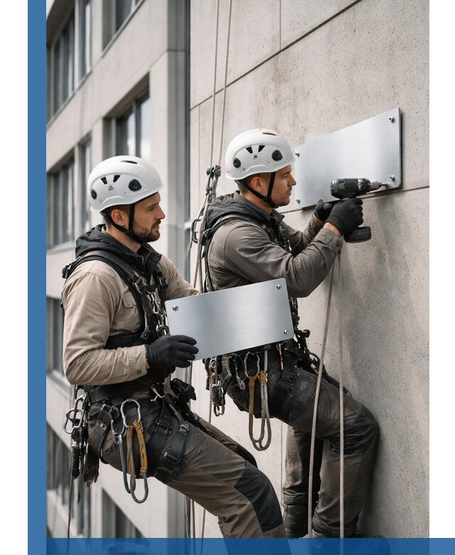 Монтаж табличек и указателей в Топках для зданий и сооружений