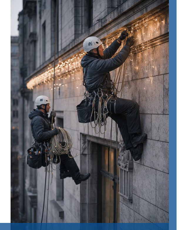 Монтаж новогодней иллюминации в Топках от 8613 р. | ВЫСОТНИК-Тпк