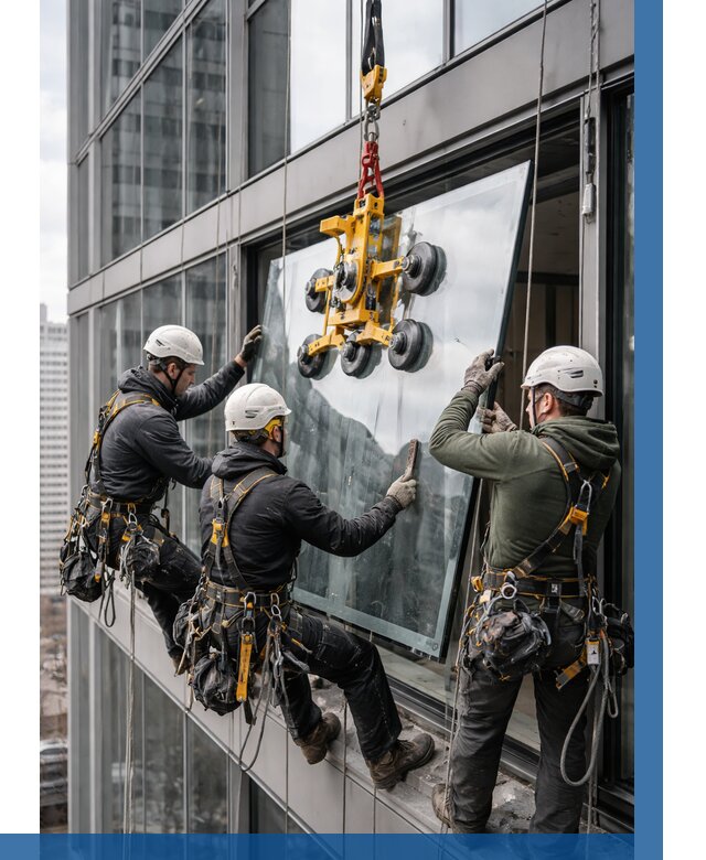 Фасадное остекление зданий под ключ в Топках от 10133 р. | ВЫСОТНИК-Тпк