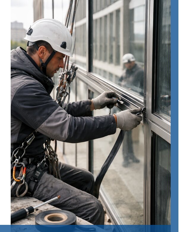 Ремонт витражных конструкций в Топках от 3547 р. | ВЫСОТНИК-Тпк