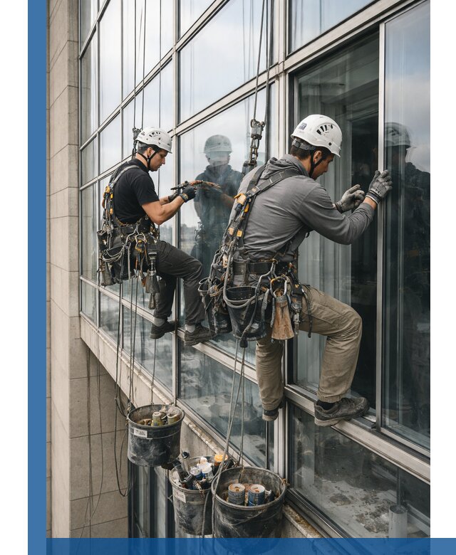 Ремонт витражных конструкций и фасадного остекления в Топках