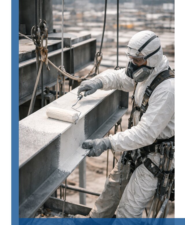 Профессиональная огнезащитная обработка металлоконструкций в Топках