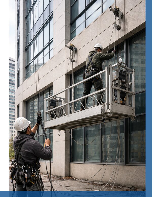 Монтаж и подъем фасадной люльки в Топках от 12160 р. | ВЫСОТНИК-Тпк