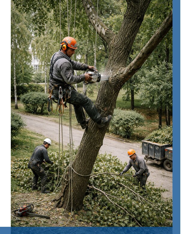 Кронирование деревьев в Топках от 6586 р. | ВЫСОТНИК-Тпк