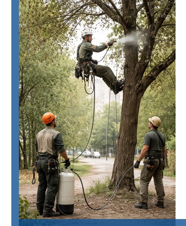 Обработка деревьев от вредителей в Топках профессиональная защита