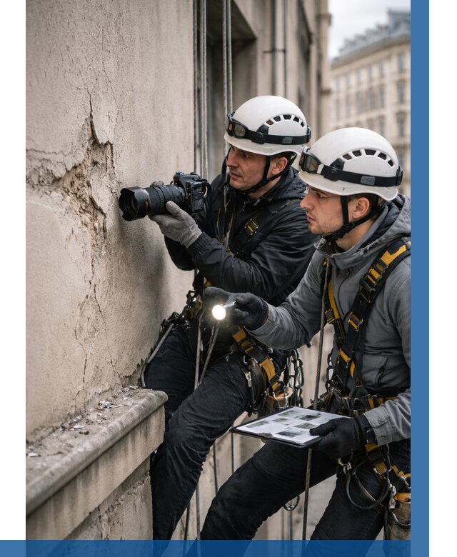 Фотофиксация дефектов фасада в Топках от 4560 р. | ВЫСОТНИК-Тпк