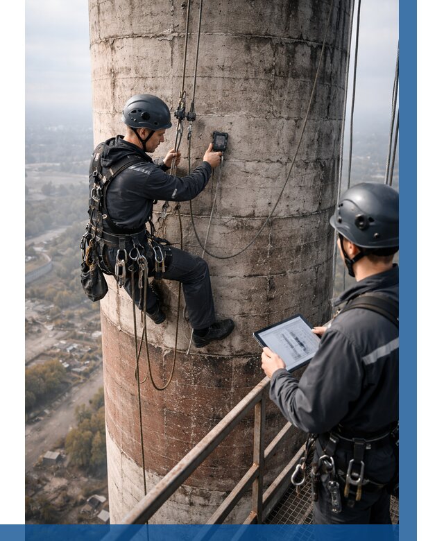 Обследование дымовой трубы в Топках от 8106 р. | ВЫСОТНИК-Тпк