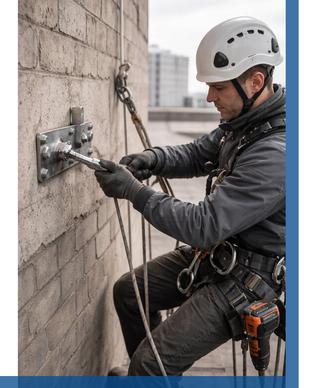 Установка анкерных точек в Топках от 3547 р. | ВЫСОТНИК-Тпк