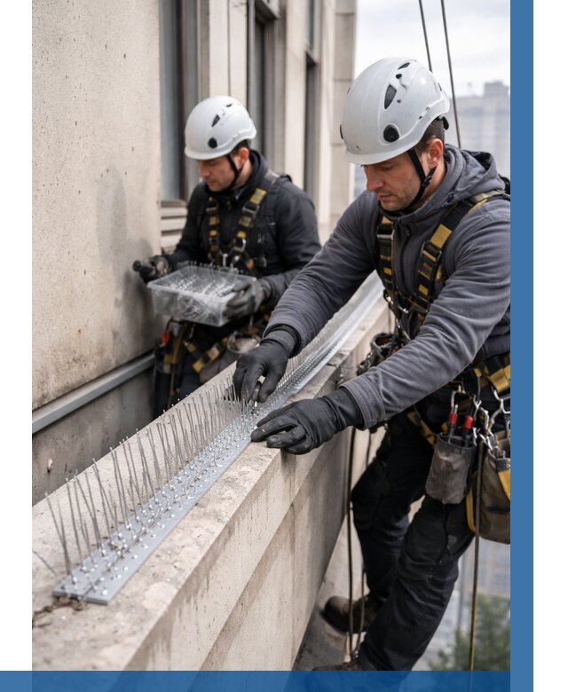 Установка шипов от птиц в Топках от 861 р. | ВЫСОТНИК-Тпк